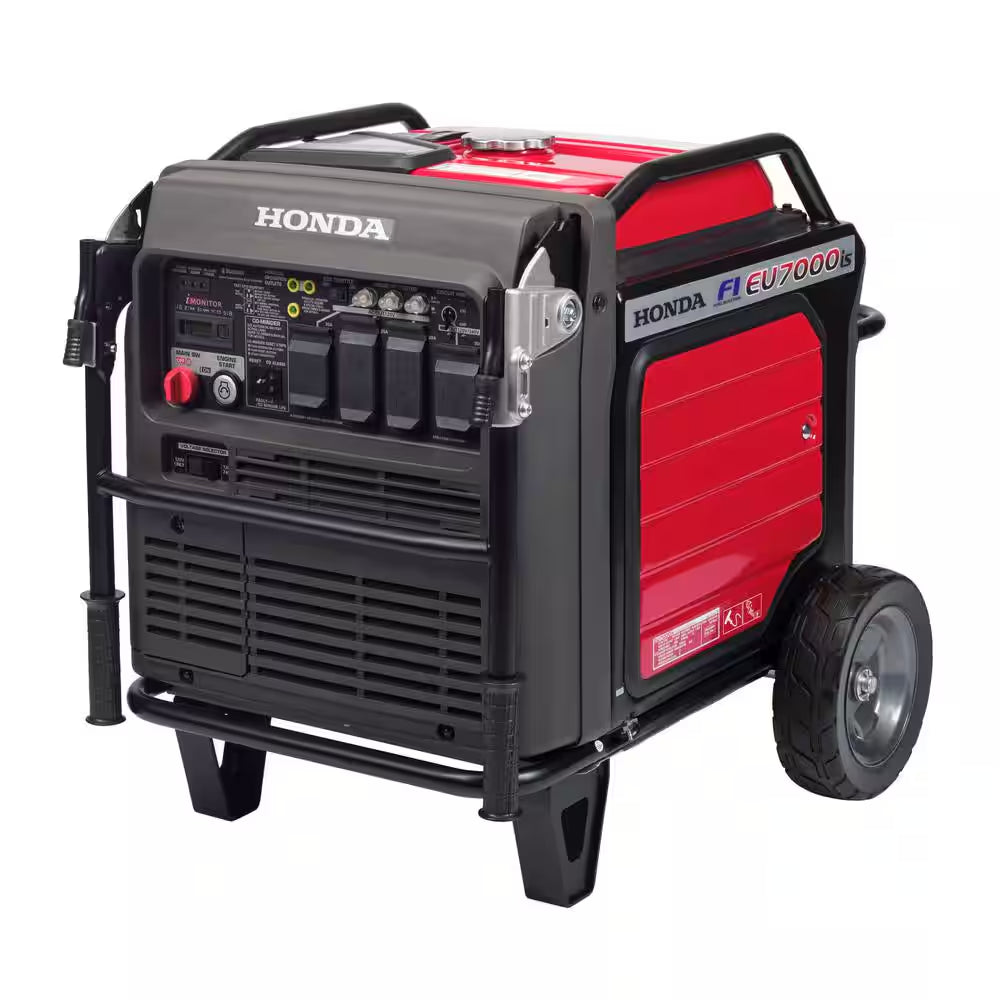 Ultra Quiet Eu7000Is 7000-Watt Electric Start Gasoline Powered Inverter Generator