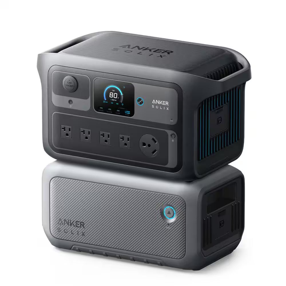SOLIX C2000X Gen 2 2,400-Watt/ 2-4Kwh Portable Power Station, Home Backup/Outdoor/Rv Push Button Start Battery Generator