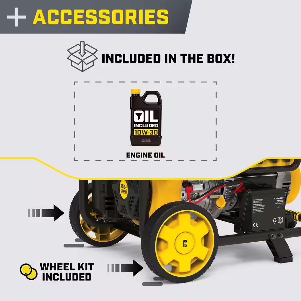 11500/9200-Watt, Electric Start, Gasoline Powered Portable Generator with CO Shield