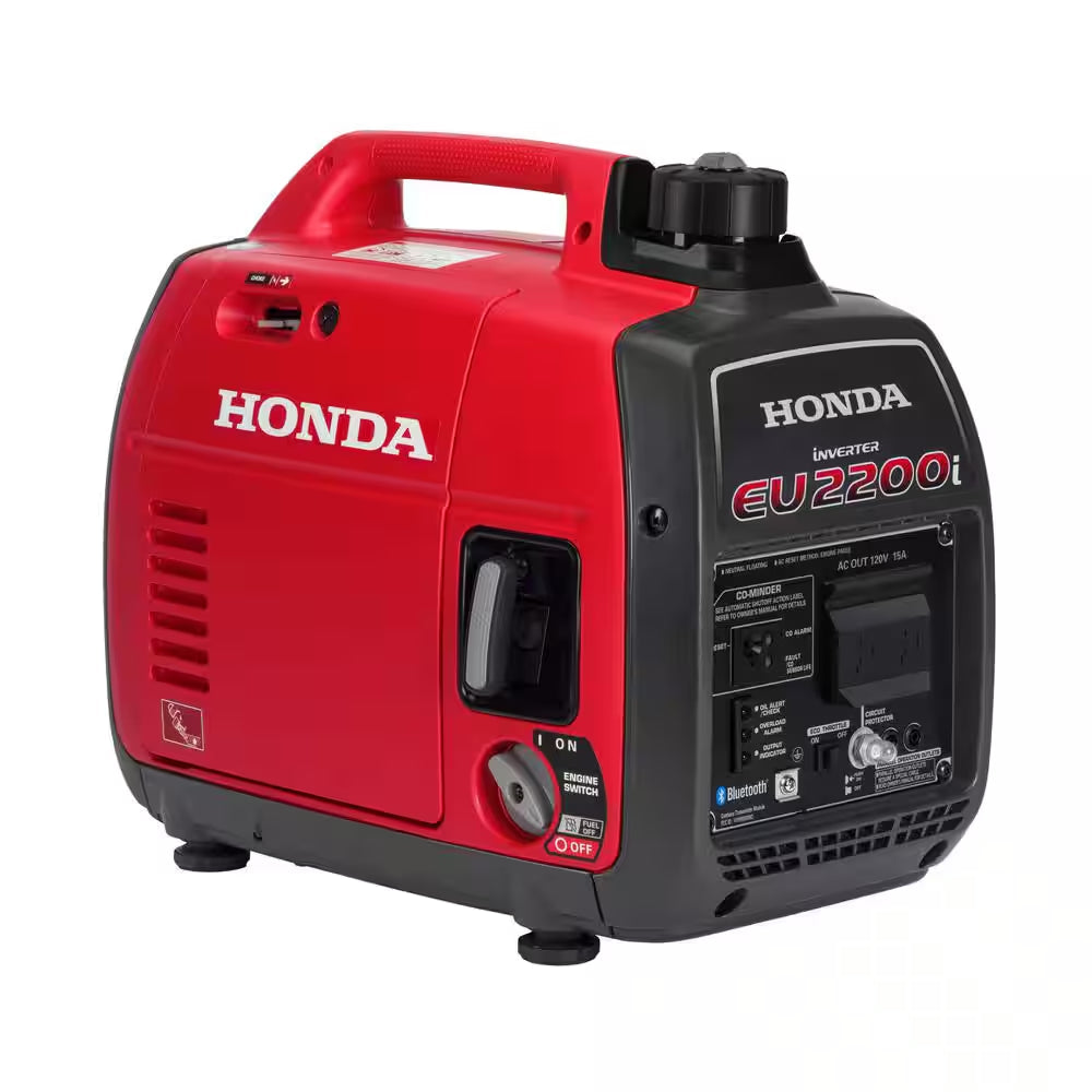 2,200-Watt Recoil Start Gasoline Powered Inverter Generator with with Advanced CO Shutdown