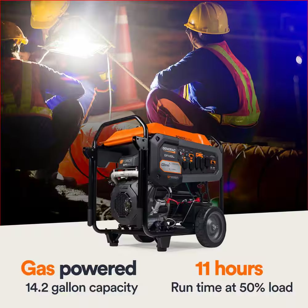 19300 / 15500-Watt Gas Portable Generator with Electric Start - GP15500E