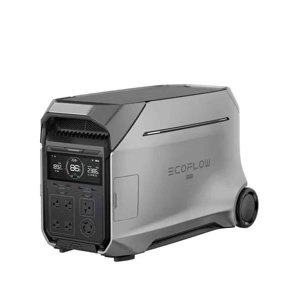 8000Wh DELTA Pro 3 with Extra Battery, 4000W AC Output LFP Battery Generator, Home Use, Camping&Rv, Push-Button Start