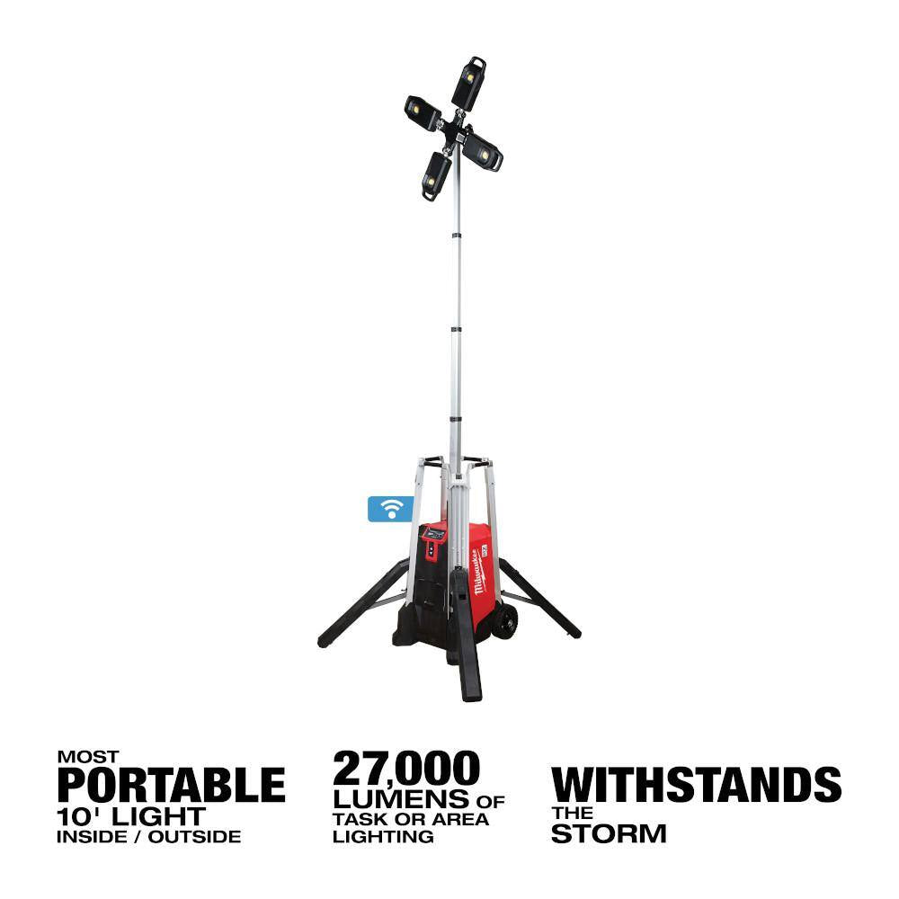 MX FUEL 3600-Watt/1800-Watt Push Start Battery Powered Generator & Rocket Stand Light with 3 XC Batteries and Charger