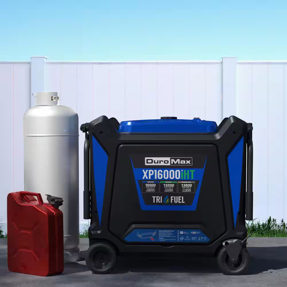 16,000-Watt Remote Start Air Cool Vtwin Tri Fuel Whole House Digital Inverter 50 Amp CO Alert Shutdown Home Backup Ready