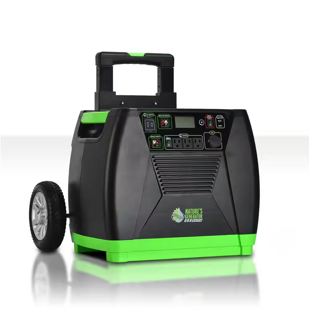 ELITE 3600-Watt/5760W Peak Push Button Start Solar Powered Portable Generator with Push Button Start
