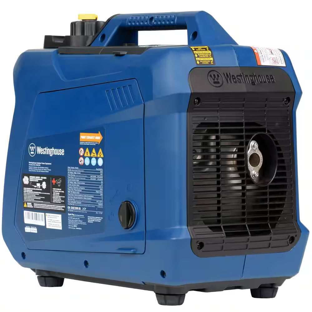 2,550 Watt Dual Fuel Gas and Propane Powered Portable Inverter Generator with Recoil Start