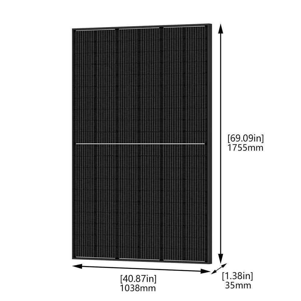 Powerhouse Gold PE 7,200-Watt Electric Switch Solar Generator with (2) 410-Watt Panels, Power Transfer Kit and Wheels