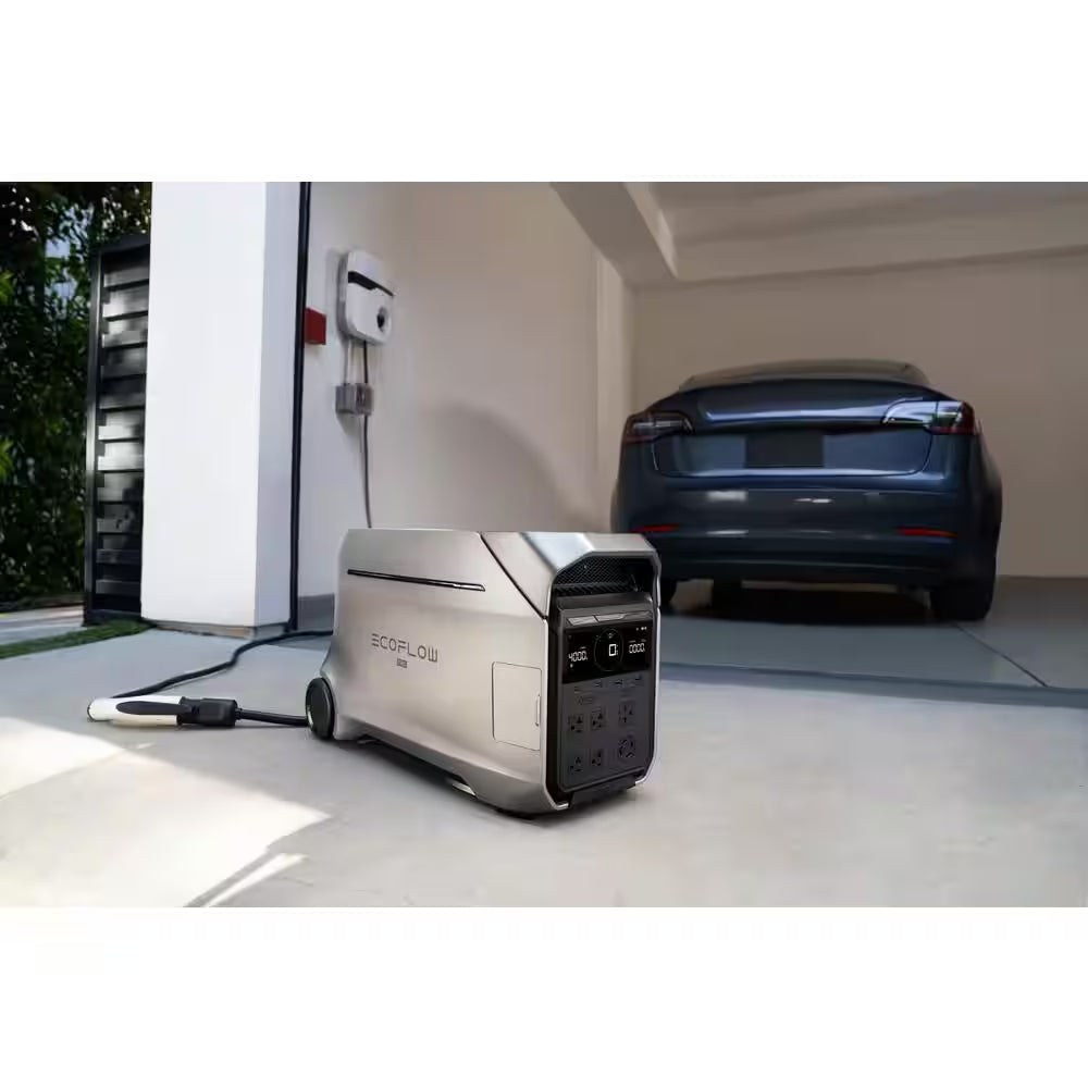 8000Wh DELTA Pro 3 with Extra Battery, 4000W AC Output LFP Battery Generator, Home Use, Camping&Rv, Push-Button Start