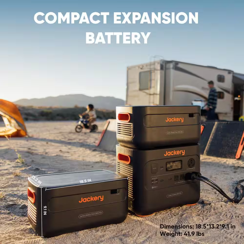Explorer 2000 plus Solar Generator Extra Battery Pack 2042.8Wh Capacity, Extra Battery for Portable Power Station