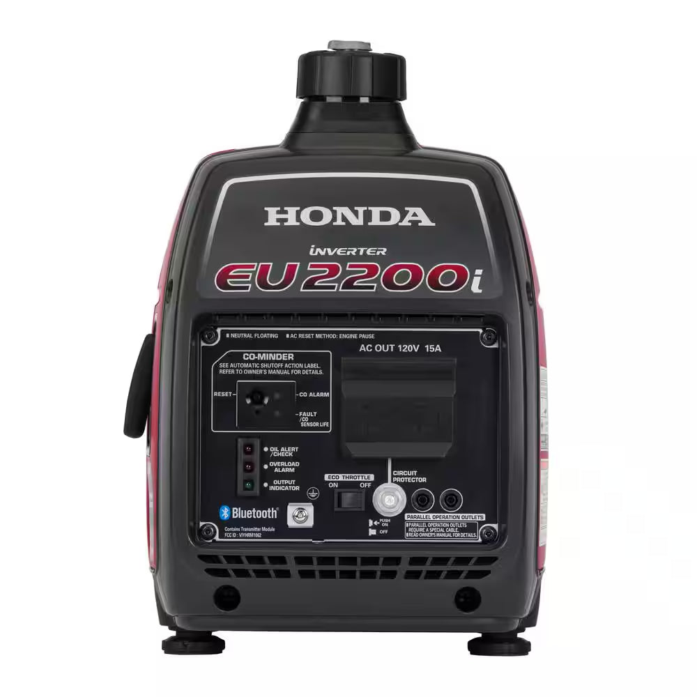 2,200-Watt Recoil Start Gasoline Powered Inverter Generator with with Advanced CO Shutdown