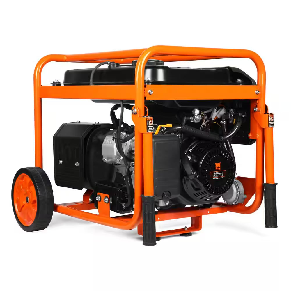 6250/5000-Watt 120-Volt/240-Volt Dual Fuel Electric Start Portable Generator with Wheel Kit and CO Watchdog