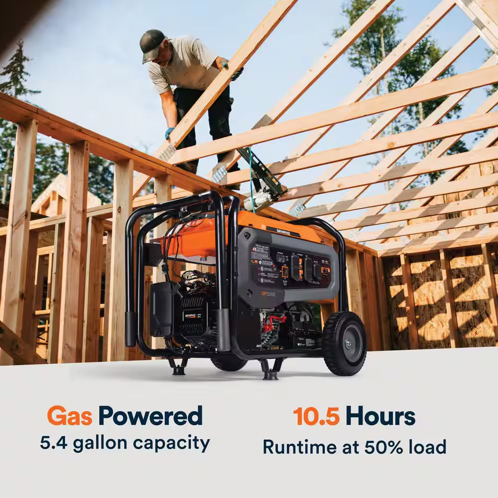 6875 / 5500-Watt Electric Switch Gasoline Powered Portable Generator with Cosense-Gp5500E