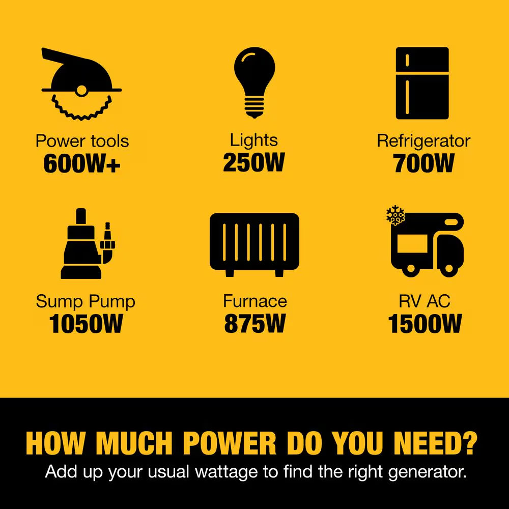 5000-Watt Peak / 4000W Running Watt Recoil Start Gasoline Portable Generator