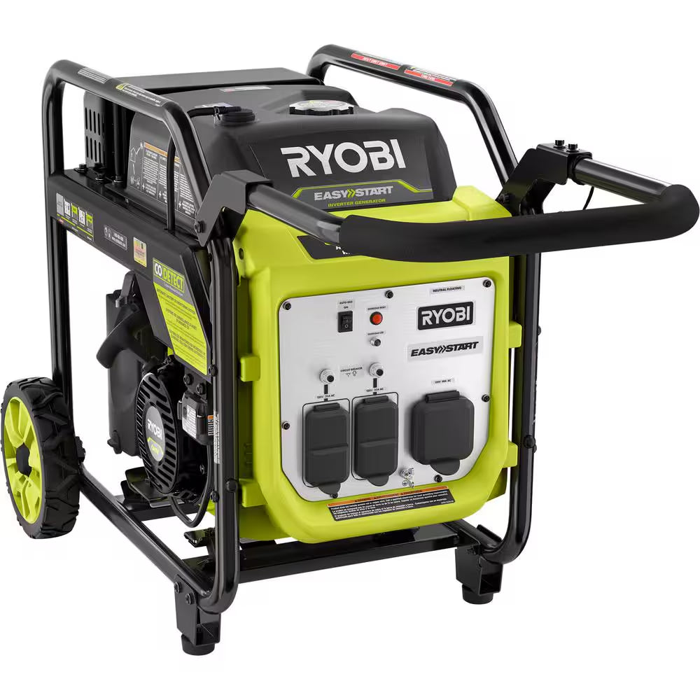 4000-Watt Recoil Start Gasoline Powered Digital Inverter Generator with CO Detect Shutdown Sensor