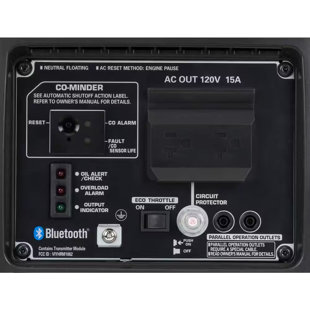2,200-Watt Recoil Start Gasoline Powered Inverter Generator with with Advanced CO Shutdown